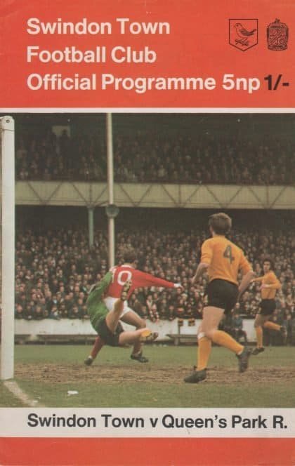 Swindon Town v Queens Park Rangers 10-Oct-1970