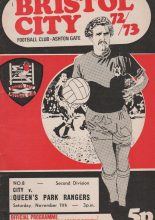 Bristol City v Queens Park Rangers 11-Nov-1972
