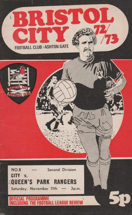 Bristol City v Queens Park Rangers 11-Nov-1972