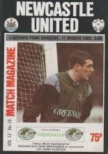 Newcastle United v Queens Park Rangers 11-Mar-1989