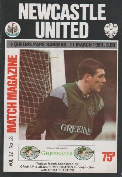 Newcastle United v Queens Park Rangers 11-Mar-1989