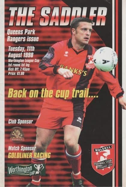 Walsall v Queens Park Rangers  11-Aug-1998