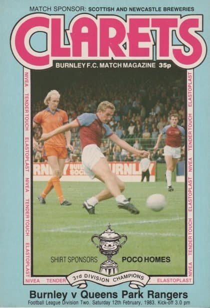 Burnley v Queens Park Rangers 12-Feb-1983