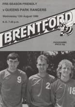 Brentford v Queens Park Rangers 13-Aug-1986