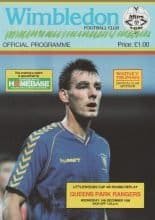 Wimbledon v Queens Park Rangers 14-Dec-1988