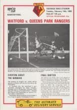Watford v Queens Park Rangers 14-Feb-1989