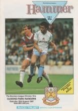 West Ham United v Queens Park Rangers  15-Aug-1987