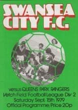 Swansea City v Queens Park Rangers 15-Sep-1979