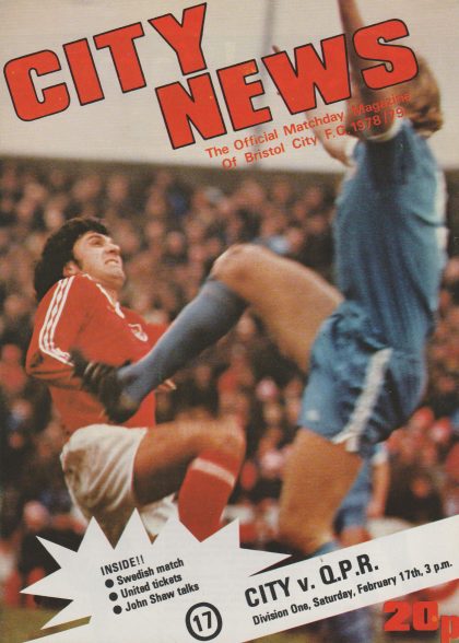Bristol City v Queens Park Rangers 17-Feb-1979