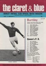 Burnley v Queens Park Rangers 18-Sep-1971