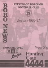 Stevenage Borough v Queens Park Rangers  1986-87