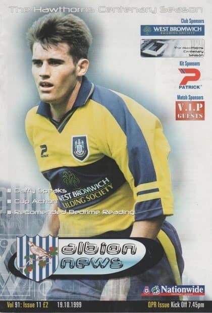 West Bromwich Albion v Queens Park Rangers 19-Oct-1999