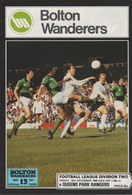 Bolton Wanderers v Queens Park Rangers 19-Dec-1980