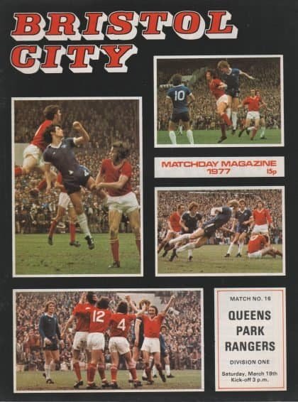 Bristol City v Queens Park Rangers 19-Mar-1977
