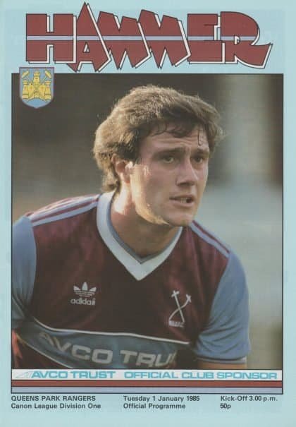 West Ham United v Queens Park Rangers  01-Jan-1985