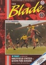 Sheffield United v Queens Park Rangers 01-Jan-1991