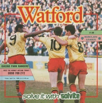 Watford v Queens Park Rangers 01-Apr-1988