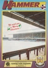 West Ham United v Queens Park Rangers  20-Dec-1986