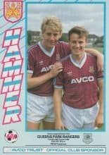 West Ham United v Queens Park Rangers  20-Aug-1985