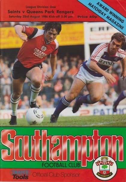 Southampton v Queens Park Rangers 23-Aug-1986