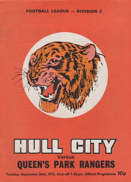 Hull City v Queens Park Rangers 26-Sep-1972