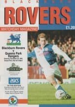 Blackburn Rovers v Queens Park Rangers  28-Nov-1992