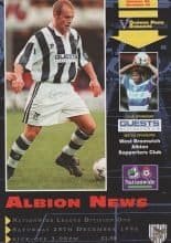 West Bromwich Albion v Queens Park Rangers 28-Dec-1996