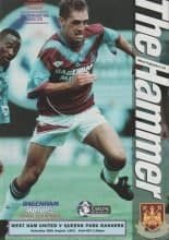West Ham United v Queens Park Rangers  28-Aug-1993