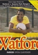 Watford v Queens Park Rangers 28-Aug-1984