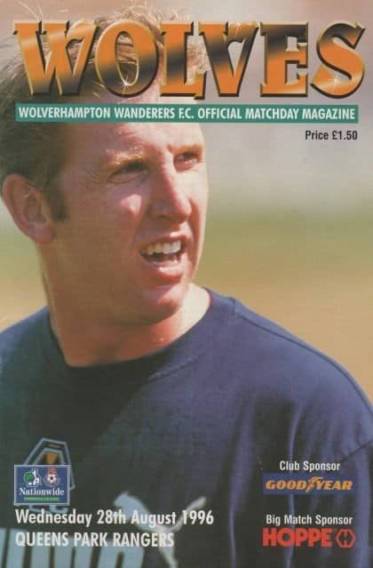 Wolverhampton Wanderers v Queens Park Rangers 28-Aug-1996
