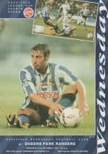 Sheffield Wednesday v Queens Park Rangers 02-Dec-1992