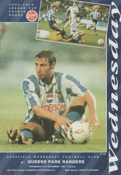 Sheffield Wednesday v Queens Park Rangers 02-Dec-1992
