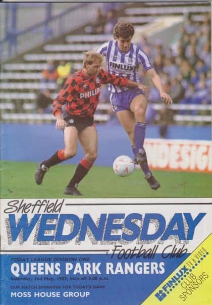 Sheffield Wednesday v Queens Park Rangers 02-May-1987