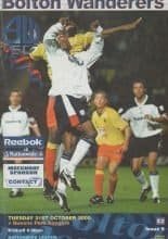 Bolton Wanderers v Queens Park Rangers 31-Oct-2000