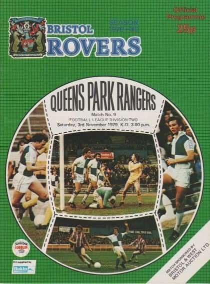 Bristol Rovers v Queens Park Rangers 03-Nov-1979
