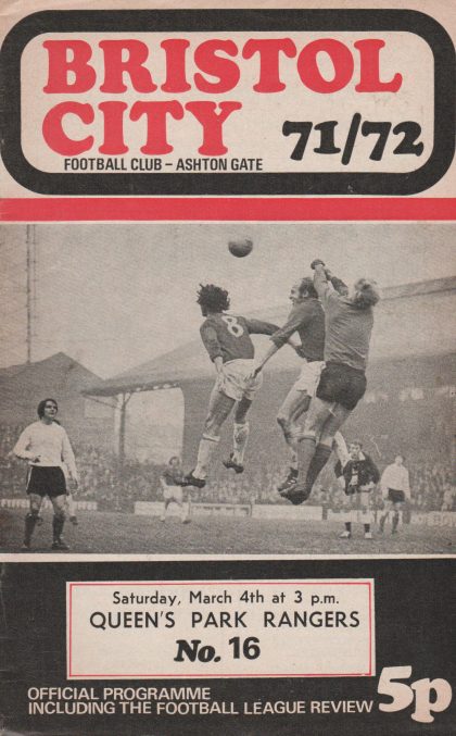 Bristol City v Queens Park Rangers 04-Mar-1972