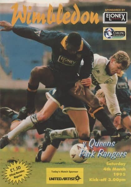 Wimbledon v Queens Park Rangers 04-Mar-1995