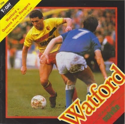 Watford v Queens Park Rangers 06-Apr-1987