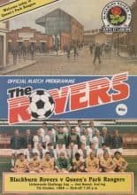 Blackburn Rovers v Queens Park Rangers  07-Oct-1986