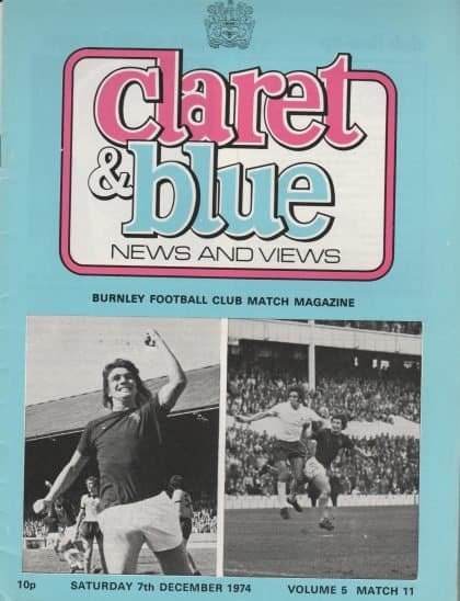 Burnley v Queens Park Rangers 07-Dec-1974