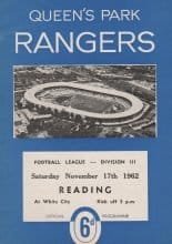 Queens Park Rangers v Reading 17-Nov-1962