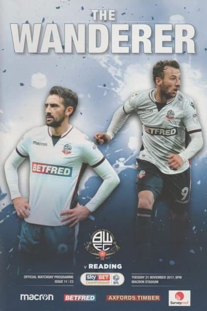 Bolton Wanderers v Reading 21-Nov-2017