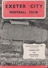 Exeter City v Rochdale 18-Nov-1967