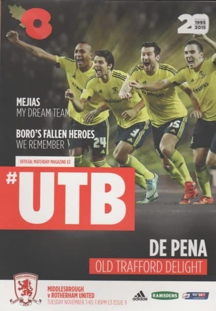 Middlesbrough v Rotherham United 03-Nov-2015