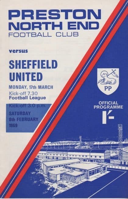 Preston North End v Sheffield United 17-Mar-1969
