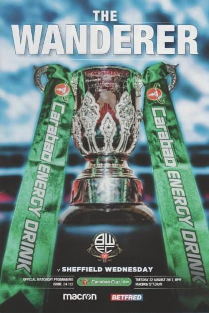 Bolton Wanderers v Sheffield Wednesday 22-Aug-2017