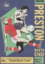 Preston North End v Shrewsbury Town  01-Dec-1990