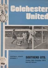 Colchester United v Southend United 18-Oct-1974