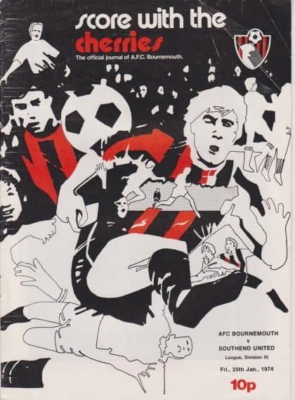 AFC Bournemouth v Southend United 25-Jan-1974