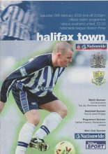 Halifax Town v Southend United  26-Feb-2000